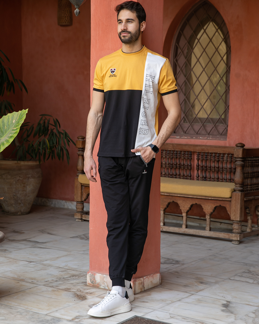 HILFIGER بيجامه رجالي راوند