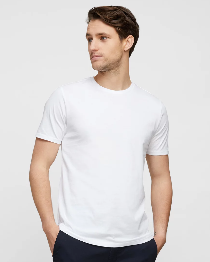 تي شيرت نص كم ساده راوند