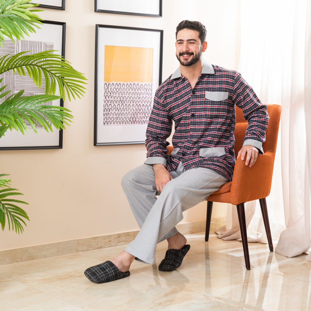 بيجاما كاروة قطن 100% رجالي