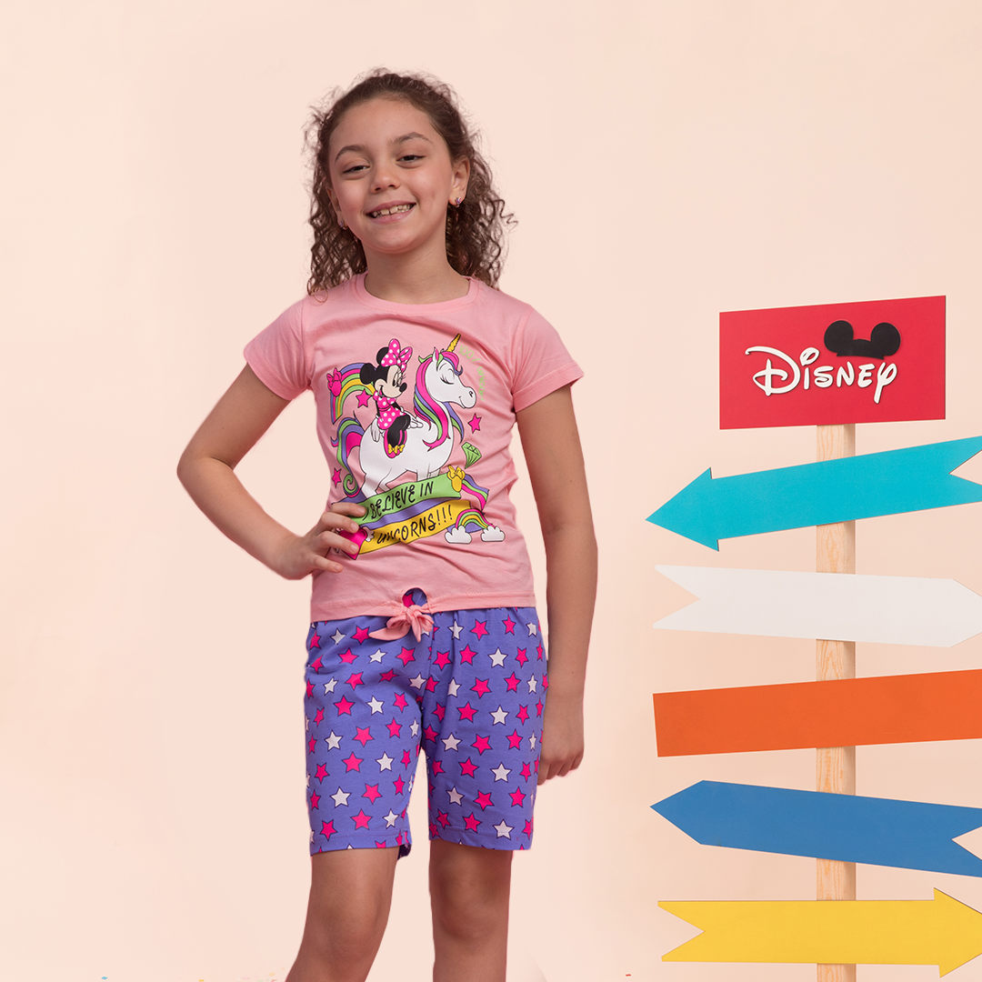Believe in Unicorn Summer Girls Pajamas DS
