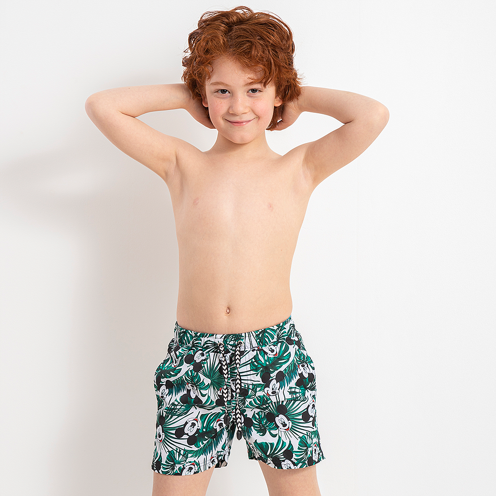 Mickey Girls' Swimsuit Leaf