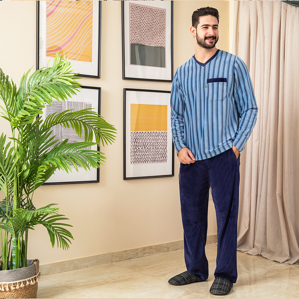 Men's striped pajamas