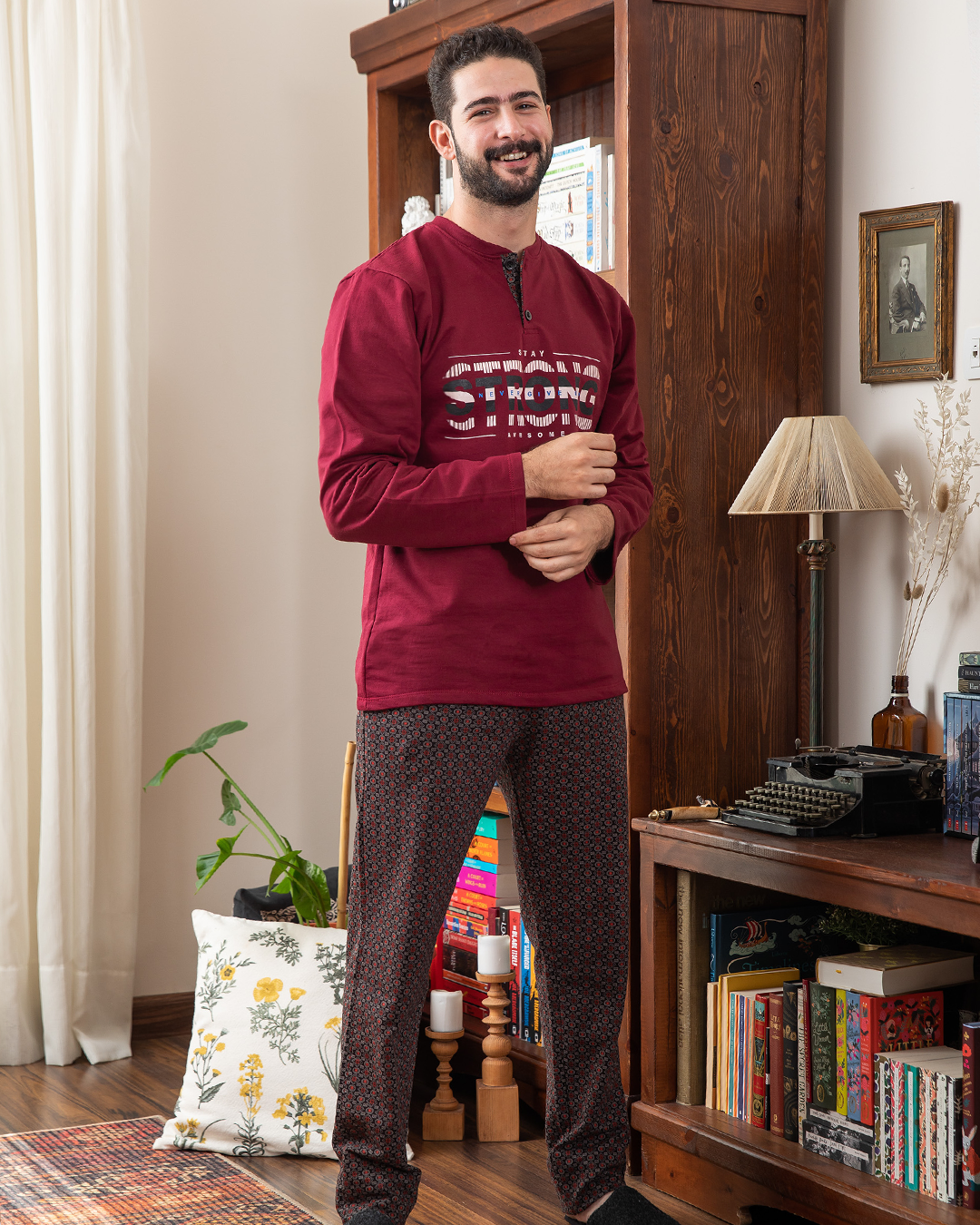 Strong Men's Polo Pajamas