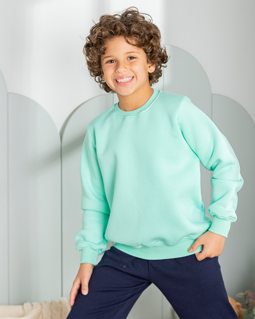 سويت تيشرت راوند اطفالي ساده