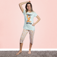 Garfield freshness half sleeve pajamas