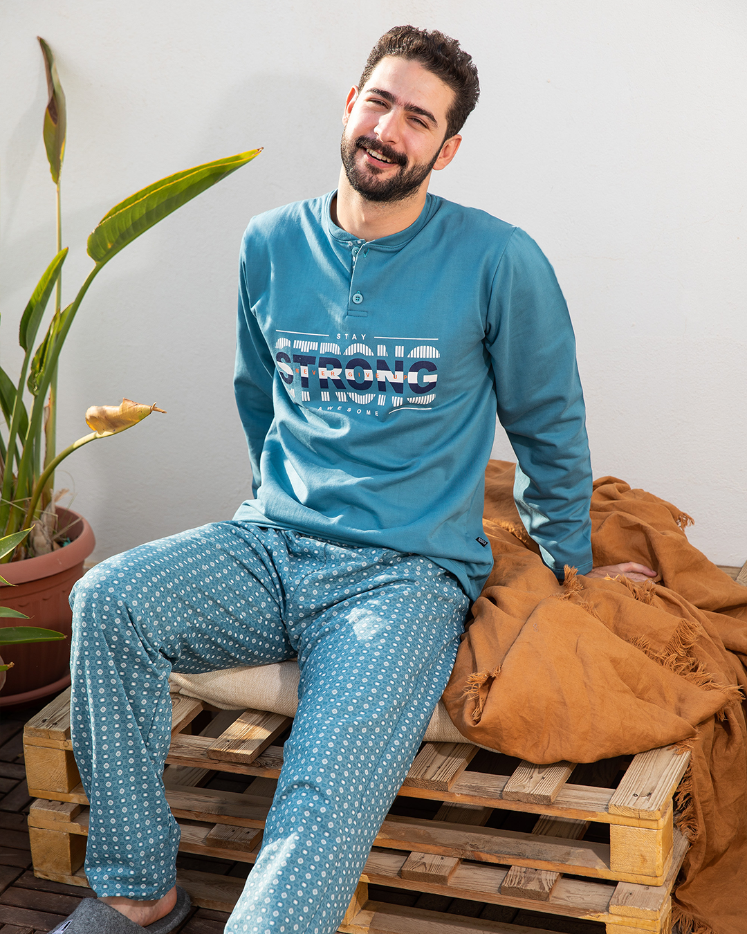 Strong بيجامه رجالي بولو