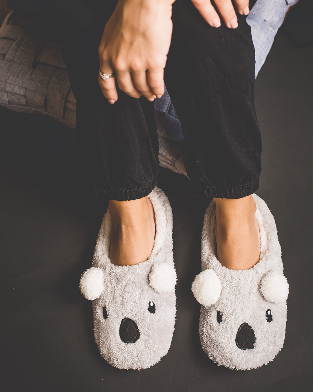 Women's koala slippers