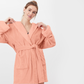 Plain cotton bathrobe