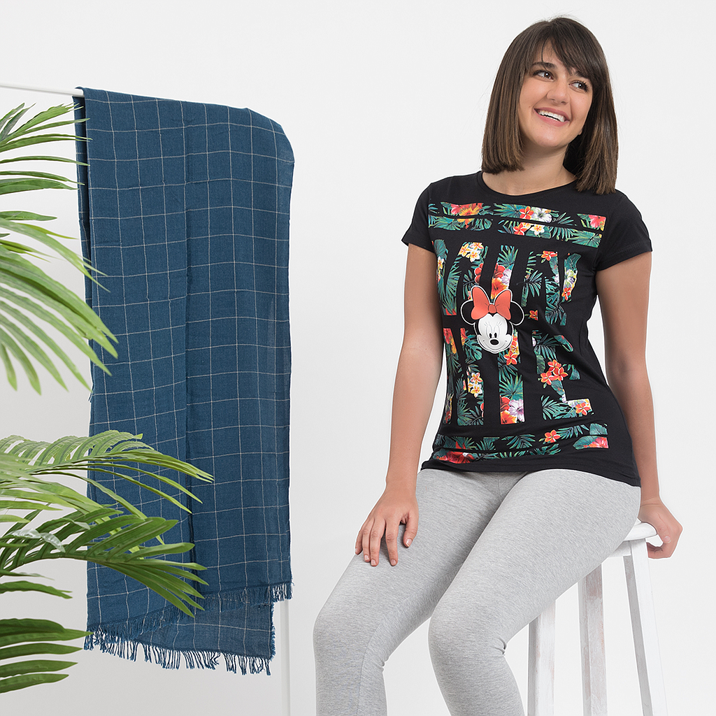 MINNIE FLOWER تيشرت حريمي - 2segypt