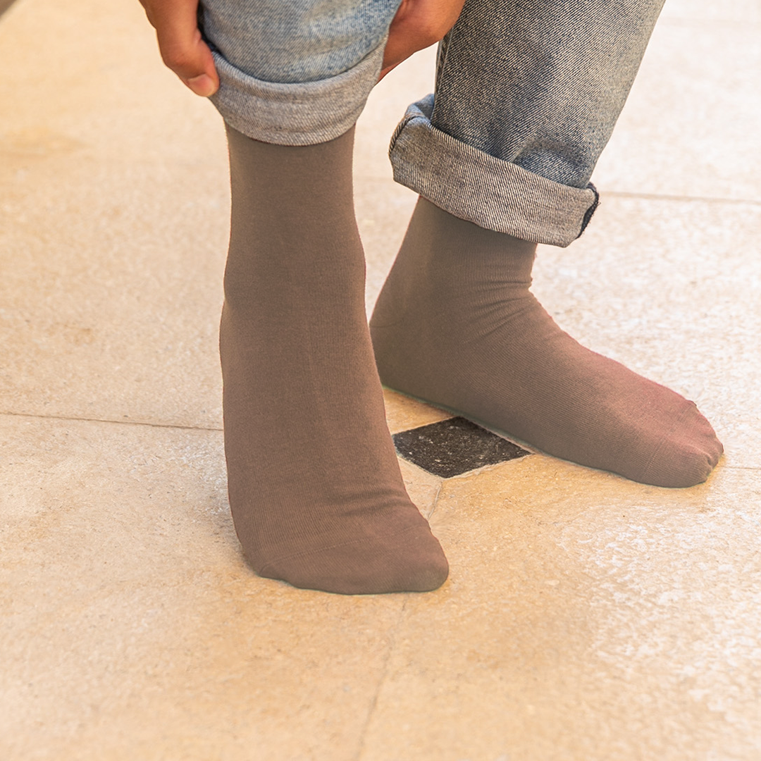 Lycra plain men's socks