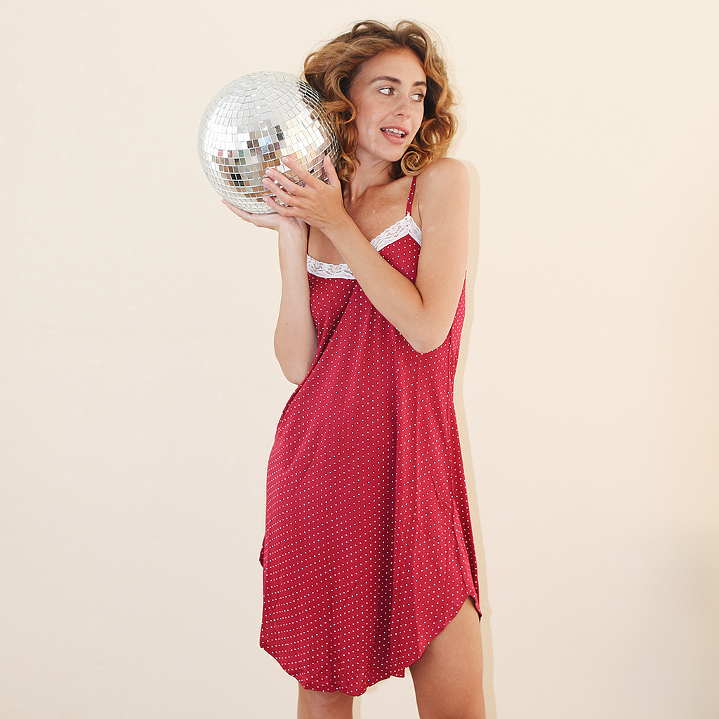 نايت شيرت منقط نبيتي