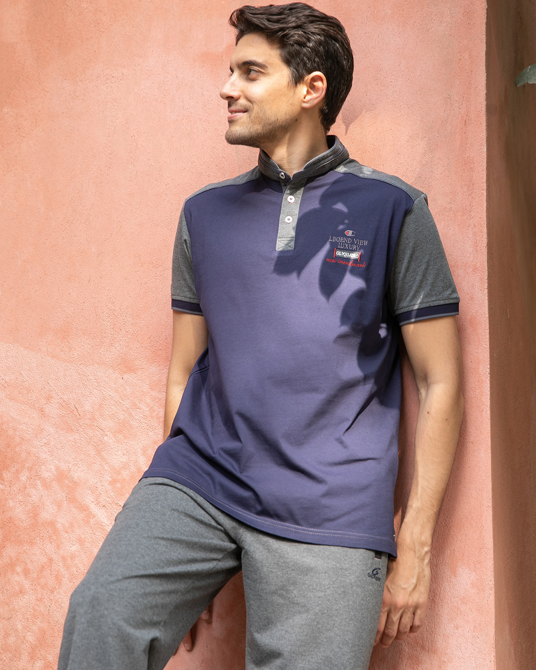 LEGEND VIEW Men's button-down pajamas