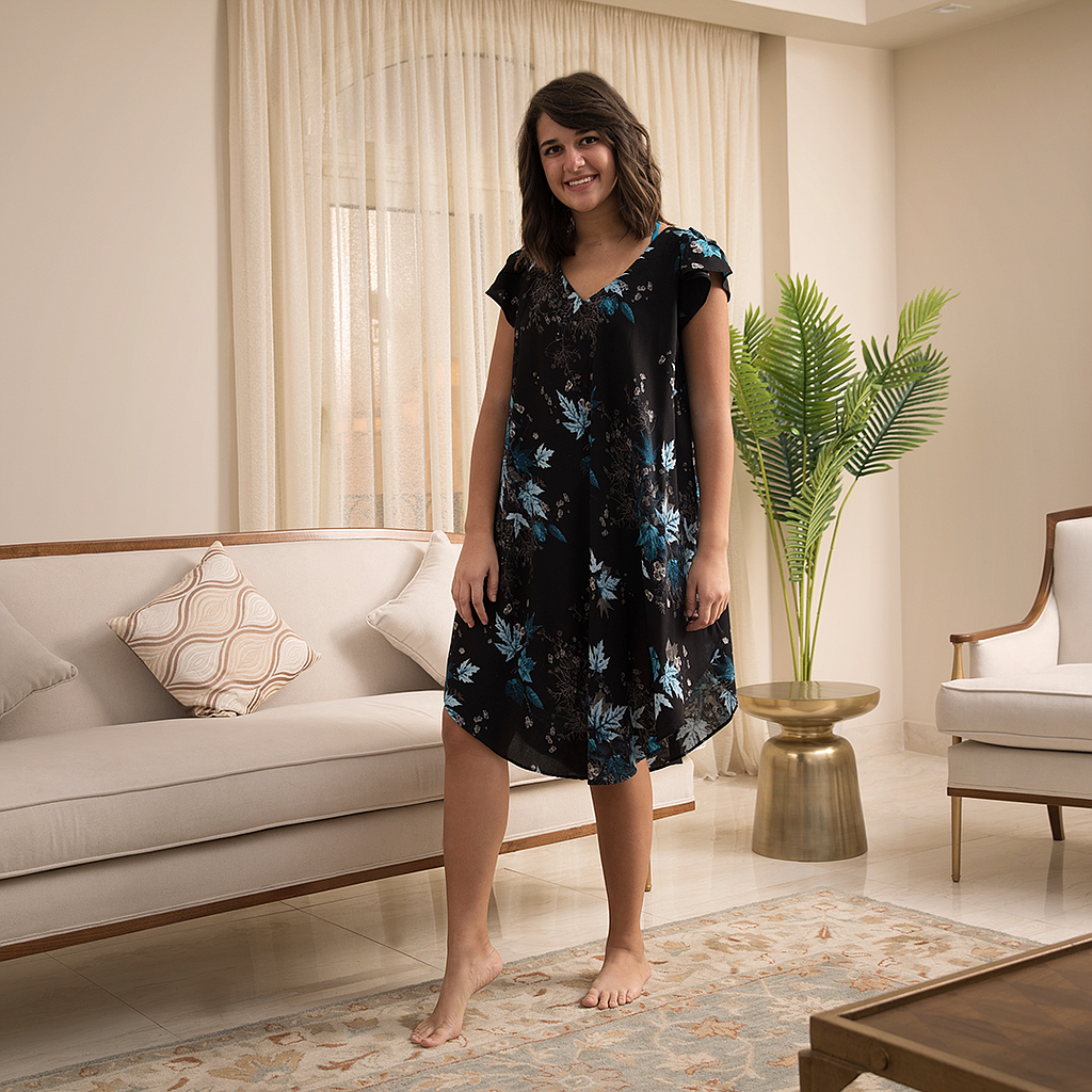 قميص فسكوز 19 قصير