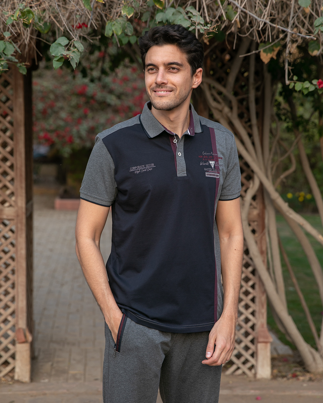 CORPORATE SECOR بيجامه رجالي زراير