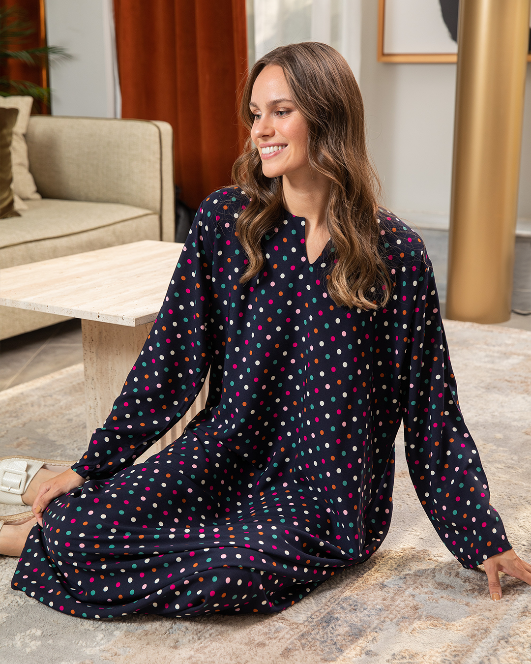 Viscose shirt with sleeves 45