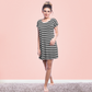 Women's home shirt, striped, half sleeve