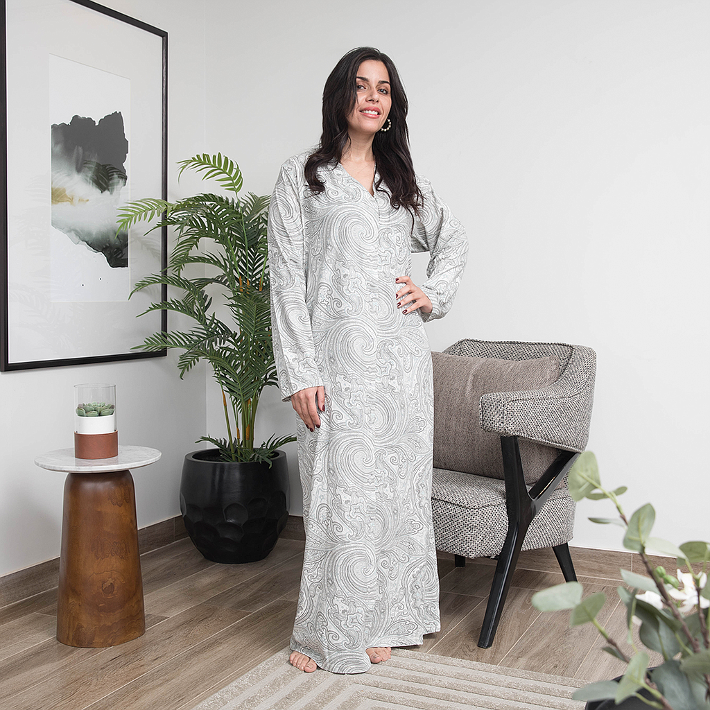 روب نقشه كشمير طويل بزراير