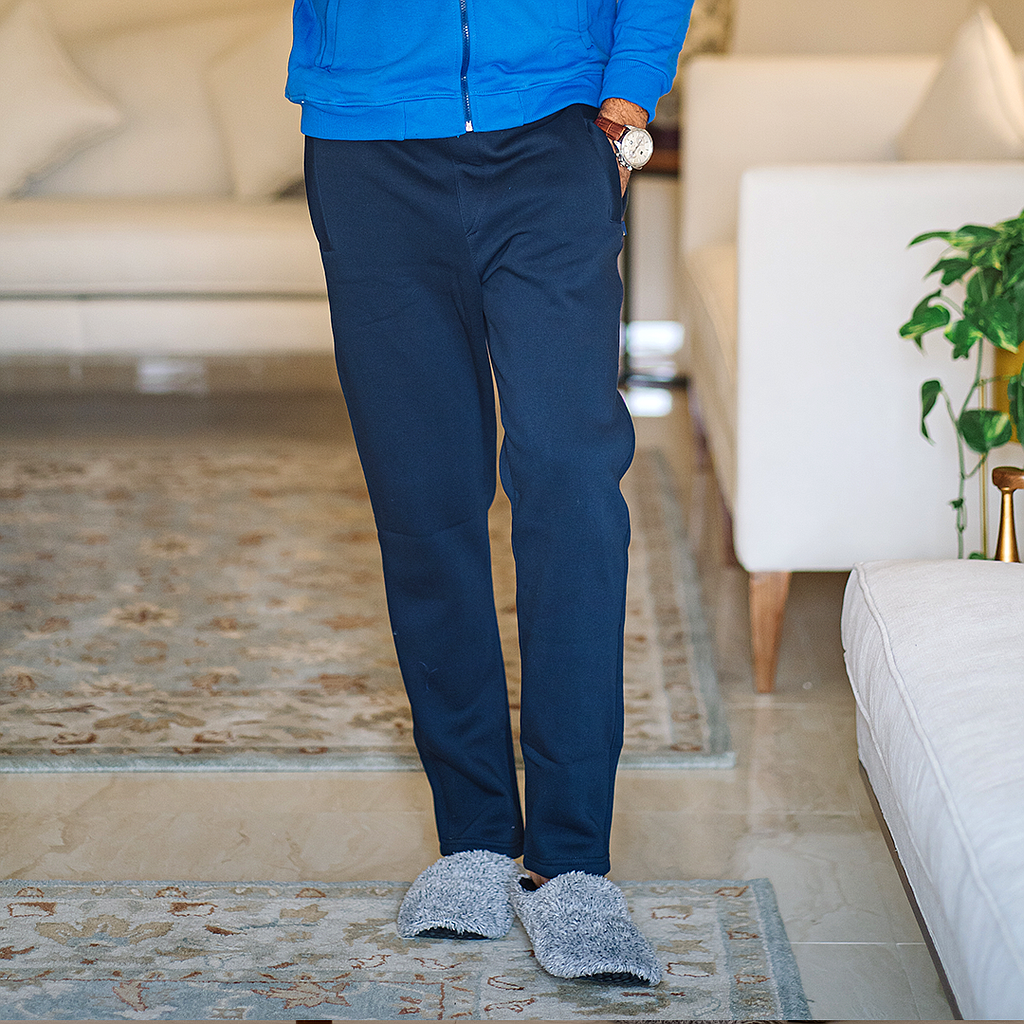 Plain Melton track pants