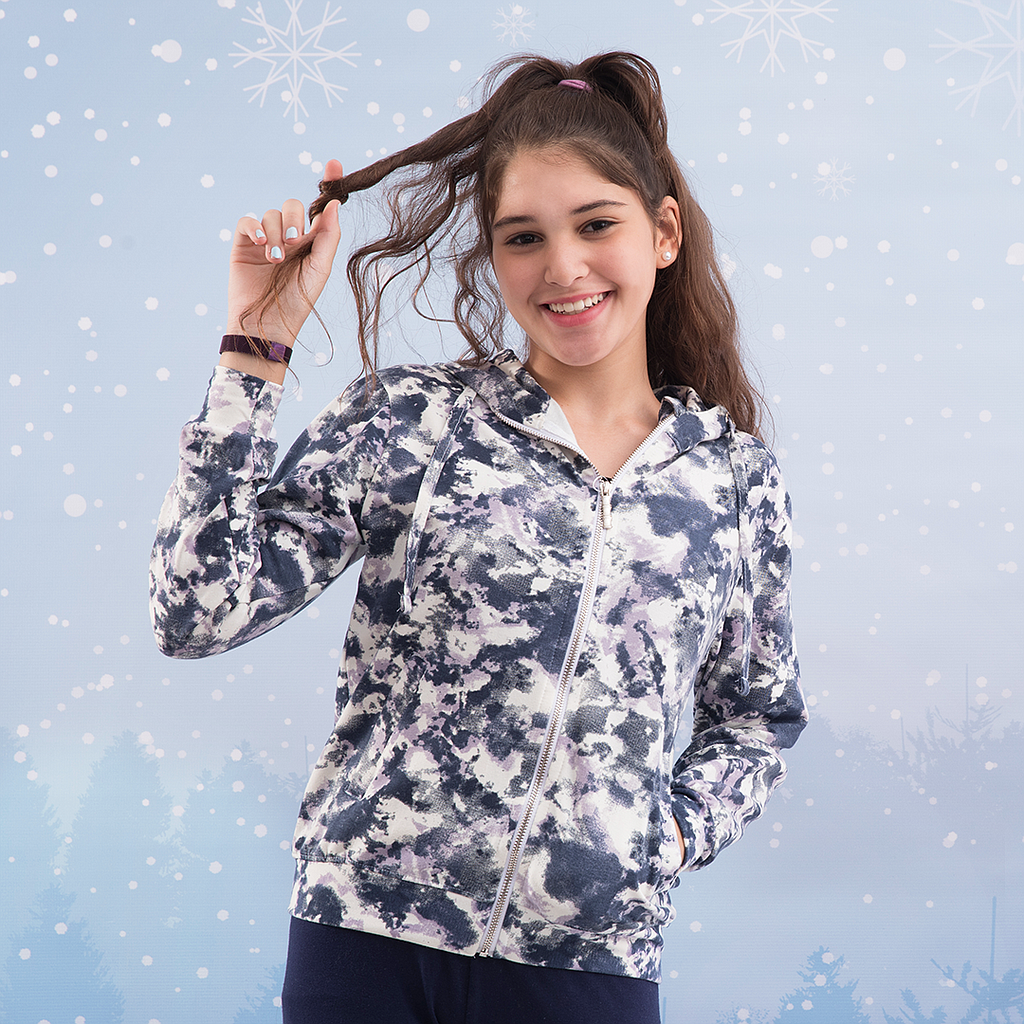 سويت شيرت سوسته كابيشو بناتي تاي داي