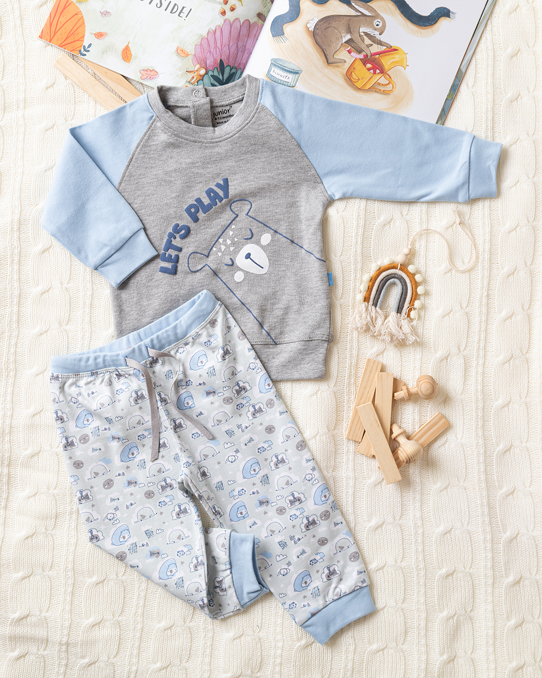 little dudi  طقم اولادي مطبوع