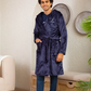 Men's Robe Cool Embroidered Polar Shawl