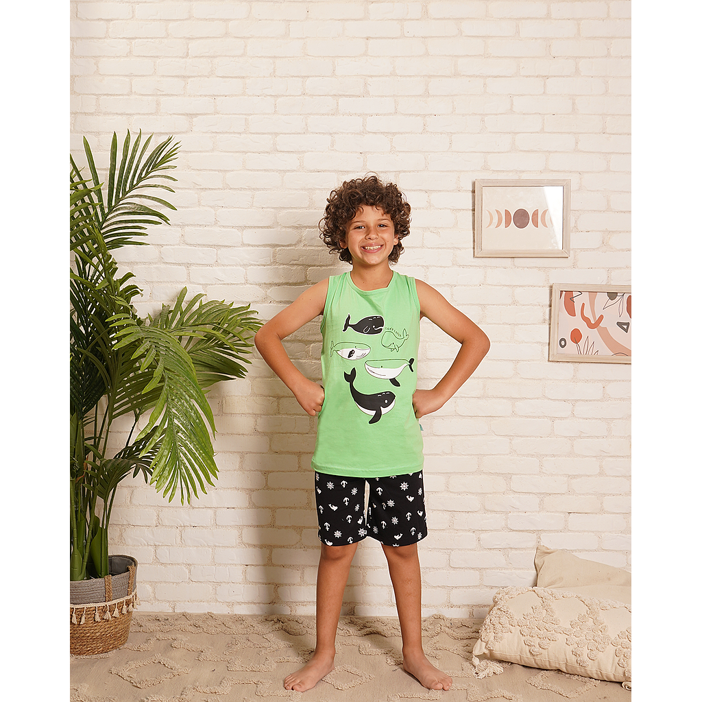 WHALE boys' pajamas