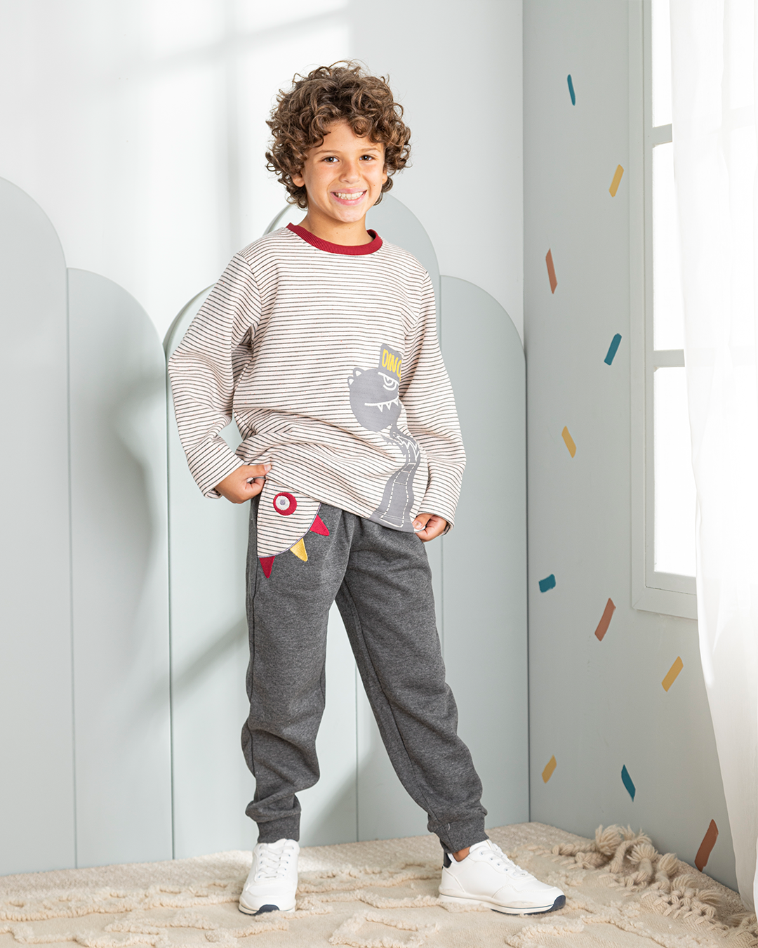 Dino printed boys' set