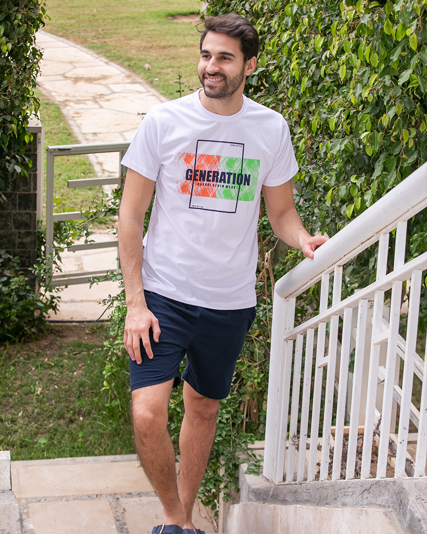 Generat بيجامه رجالي نص كم شورت