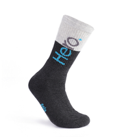 Men's Socks Leg Half Jacquard Towel