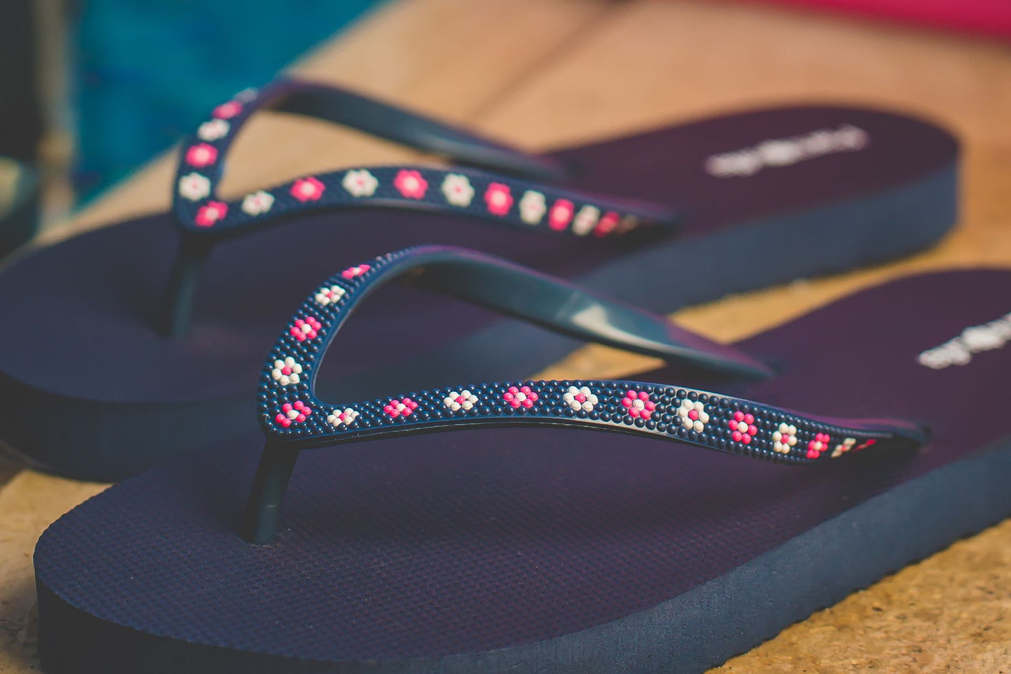 Navy Flores Women's Slipper