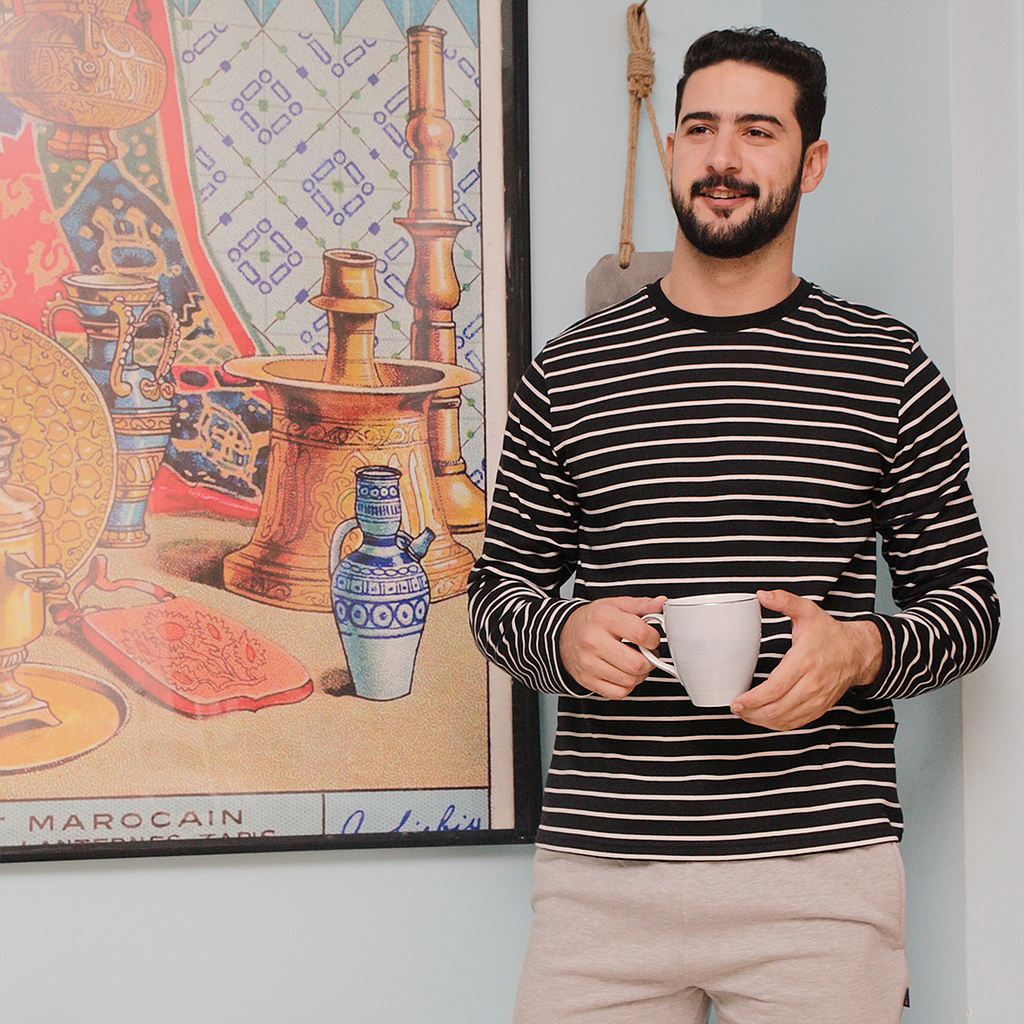 بيجاما رجالي روند مقلم