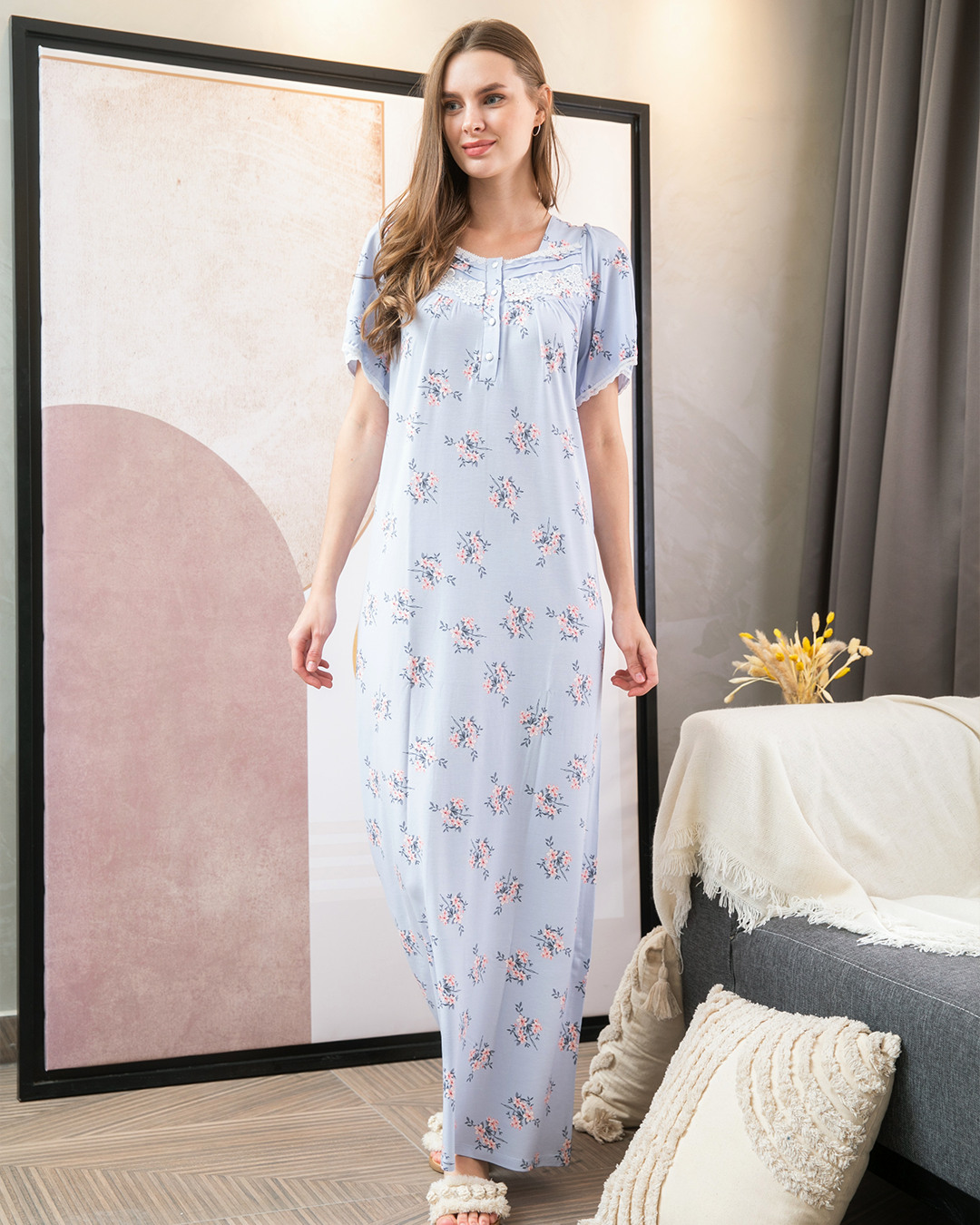 قميص حريمي نص كم ليكرا مورا بسفره