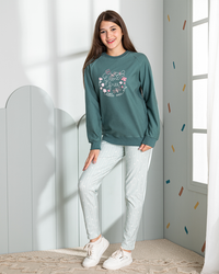 Grow Free طقم بناتي مطبوع