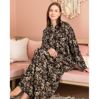 قميص فسكوز مشجر بكم 37