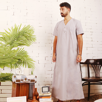 Jalabiya for men, cotton, with a pocket