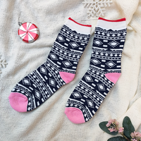 Embossed long women's socks