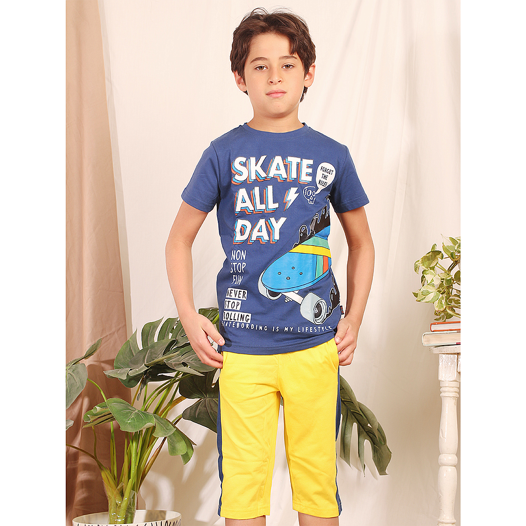 Skate All Day بيجاما اولادي بنتاكور