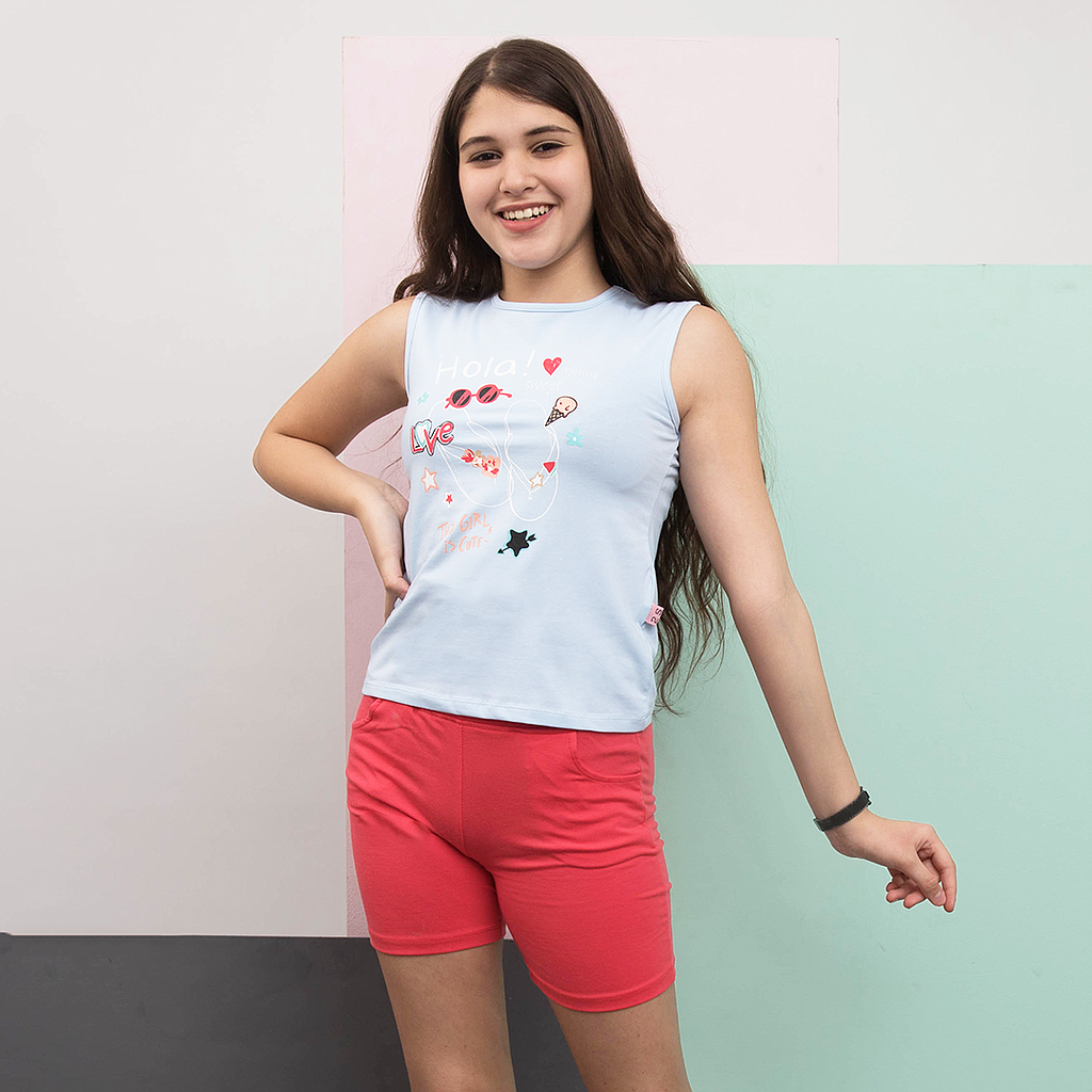 Hola Summer girls' pajama shorts
