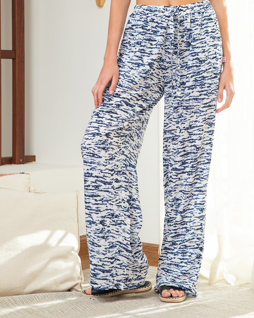 بنطلون فسكوز حريمي مطبوع