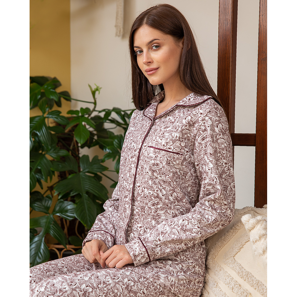 Women's pajama classic Milton Rotary rose