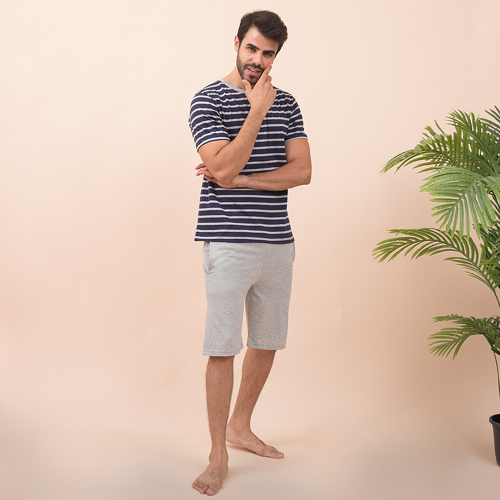 بيجاما مقلمه شورت رجالي - 2segypt