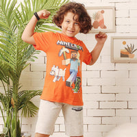 My boys minecraft pajamas 