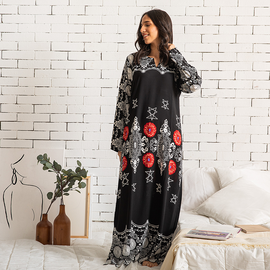 قميص بكم21 فسكوز مشجر