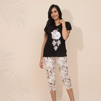 Pajamas, half sleeves, Pentacor state, feathers 