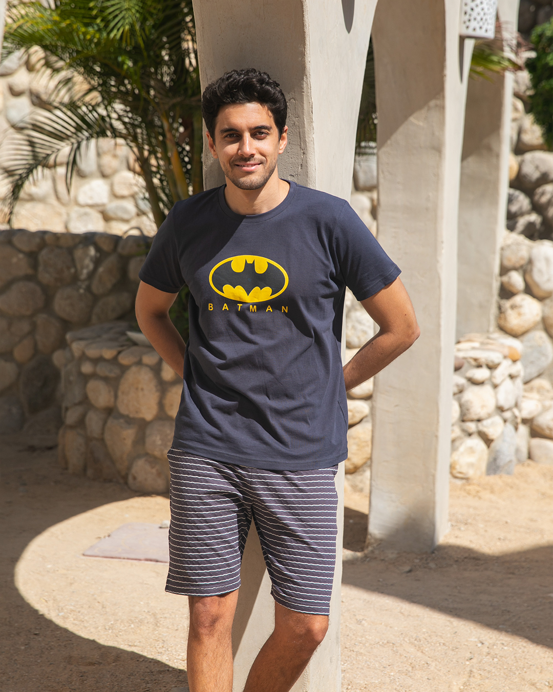 batman mens pajama shorts