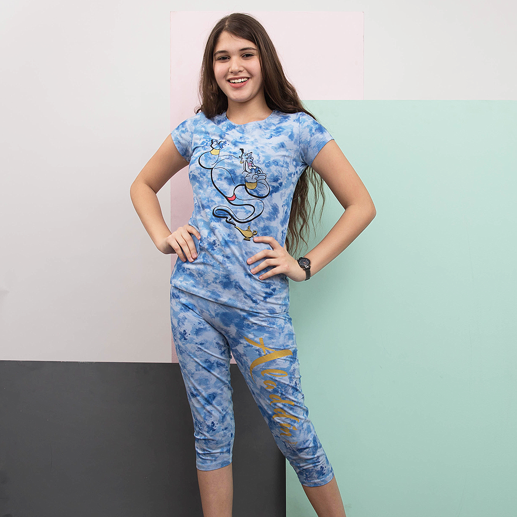 Half sleeve pajamas, Aladdin jersey, Pantacour