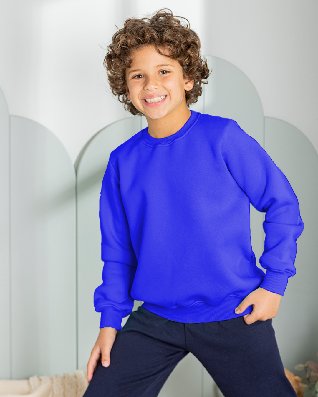 سويت تيشرت راوند اطفالي ساده