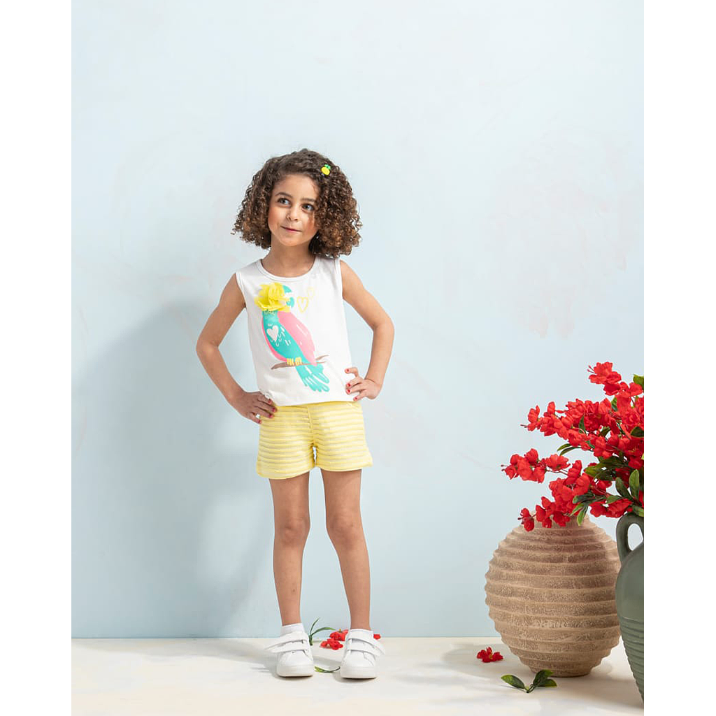 coloring parrot girls' pajamas