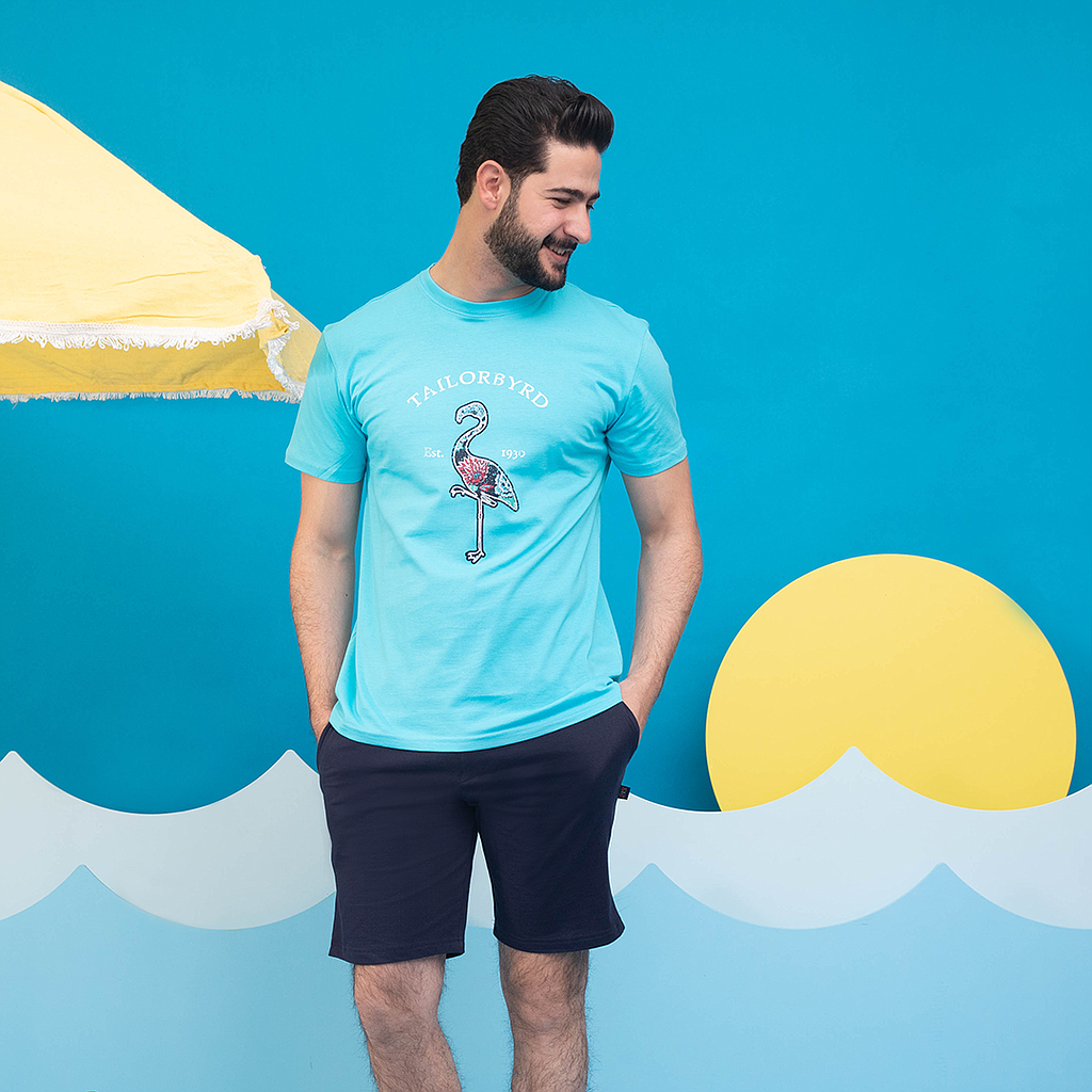 FLOWER Flamingo  بيجاما شورت رجالي