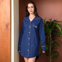 نايت شيرت حريمي قصير قلوب